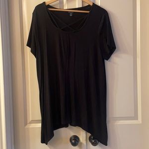 Soft Criss Cross Scoop Neck-Size XL